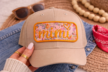 Load image into Gallery viewer, Mimi Patch Iron On | Floral Embroidered Patch | Gift for Grandma | Hat Patch Tote Bag Patch

