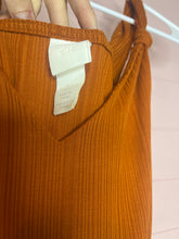 Load image into Gallery viewer, Small H&amp;M Orange Boho Ribbed Crop Tank Top

