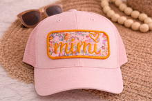 Load image into Gallery viewer, Mimi Patch Iron On | Floral Embroidered Patch | Gift for Grandma | Hat Patch Tote Bag Patch
