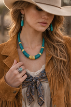 Load image into Gallery viewer, Western Wood Beaded Necklace
