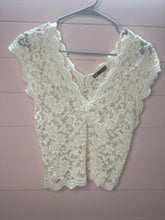 Load image into Gallery viewer, Large Zara Ivory Lace Top
