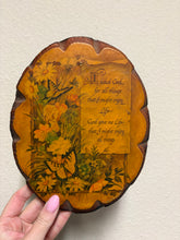 Load image into Gallery viewer, Vintage Floral Butterfly Christian Wooden Wall Hanger
