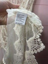 Load image into Gallery viewer, XL Roommates NWT Ivory Sheer Crochet Lace Long Overlay
