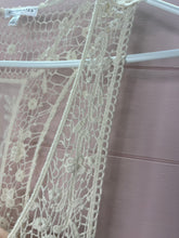 Load image into Gallery viewer, XL Roommates NWT Ivory Sheer Crochet Lace Long Overlay

