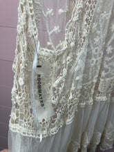 Load image into Gallery viewer, XL Roommates NWT Ivory Sheer Crochet Lace Long Overlay

