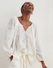 Load image into Gallery viewer, Small Aerie Cotton Eyelet Boho Top
