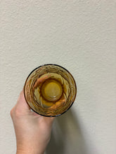 Load image into Gallery viewer, Vintage 1970s Libbey Country Garden amber glass tumbler
