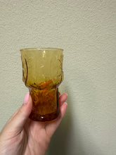 Load image into Gallery viewer, Vintage 1970s Libbey Country Garden amber glass tumbler
