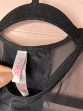 Load image into Gallery viewer, Medium PINK Victoria’s Secret Black Sports Bra
