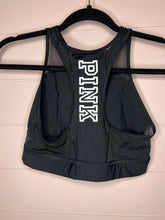 Load image into Gallery viewer, Medium PINK Victoria’s Secret Black Sports Bra
