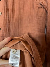 Load image into Gallery viewer, Small Peach Love Long Sleeve Cotton Gauze Dress
