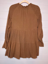 Load image into Gallery viewer, Small Peach Love Long Sleeve Cotton Gauze Dress
