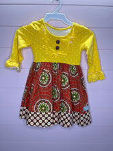 Load image into Gallery viewer, 3-4 Eleanore Rose Boho Ruffle Children’s Dress

