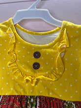 Load image into Gallery viewer, 3-4 Eleanore Rose Boho Ruffle Children’s Dress
