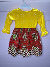 Load image into Gallery viewer, 3-4 Eleanore Rose Boho Ruffle Children’s Dress

