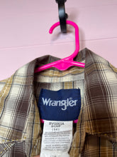 Load image into Gallery viewer, Small (5-6) Boys Wrangler Long Sleeve Western Pearl Snap Button Up Shirt
