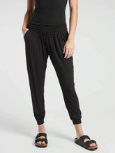Load image into Gallery viewer, Medium Athleta Black Studio Jogger Pants
