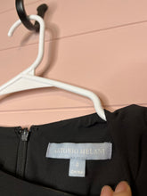 Load image into Gallery viewer, Size 4 Antonio Melani Black Sheer Long Sleeve Shift Dress
