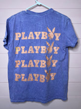 Load image into Gallery viewer, Medium Play Boy Purple &amp; Coral Short Sleeve Graphic T-Shirt
