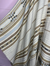 Load image into Gallery viewer, Francesca’s Neutral Fringe Boho Western Tribal Print Cozy Shawl
