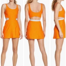 Load image into Gallery viewer, Medium Outdoor Voices Orange Tennis Dress with Shorts
