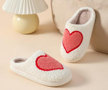 Load image into Gallery viewer, Size 8-8.5 Valentine’s Day Super Soft Plush Slippers
