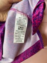 Load image into Gallery viewer, Medium Robert Graham Men's Classic Fit Downdrift Pink Purple Moisture Wick Short Sleeve Polo Shirt

