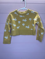 2T Gerber Modern Moments Yellow Floral Cropped Sweatshirt
