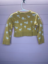 Load image into Gallery viewer, 2T Gerber Modern Moments Yellow Floral Cropped Sweatshirt
