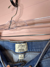 Load image into Gallery viewer, Size 27 J. Crew Vintage Straight Raw Hem Button Fly Denim Jeans
