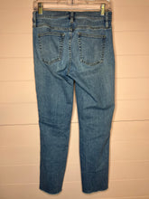 Load image into Gallery viewer, Size 27 J. Crew Vintage Straight Raw Hem Button Fly Denim Jeans
