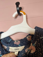 Load image into Gallery viewer, Large Entro Navy Floral Print Button Front Dress
