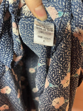 Load image into Gallery viewer, Large Entro Navy Floral Print Button Front Dress
