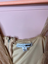 Load image into Gallery viewer, Medium Fashion Nova Keeping It Cute Nude Long Sleeve Top
