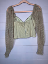 Load image into Gallery viewer, Medium Fashion Nova Keeping It Cute Nude Long Sleeve Top
