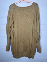 Load image into Gallery viewer, Medium Fantastic Fawn Brown Long Sleeve V-Neck Sweater Dress
