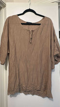 Load image into Gallery viewer, XL Notations Boho Ruffle Top
