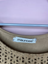 Load image into Gallery viewer, 2X Maurice’s Plus Size Faux Suede Sleeveless Boho Western Tunic Top
