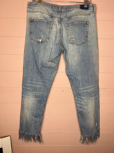 Load image into Gallery viewer, Size 8 Zara Raw Hem Embroidered Mom Jeans
