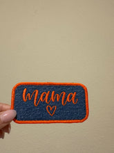 Load image into Gallery viewer, Mama Denim Patch Iron On | Embroidered Patch | Hat Patch Tote Bag Patch
