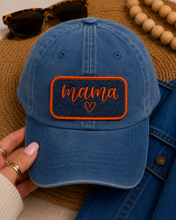 Load image into Gallery viewer, Mama Denim Patch Iron On | Embroidered Patch | Hat Patch Tote Bag Patch
