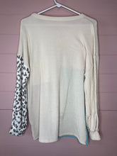 Load image into Gallery viewer, Medium Color Block Leopard Long Sleeve Top
