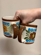 Load image into Gallery viewer, Set of 2 Boho Floral Coffee Mugs
