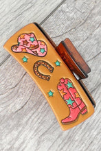 Load image into Gallery viewer, Western pink cowgirl hair clip
