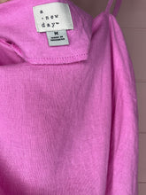Load image into Gallery viewer, Medium A New Day Pink Spaghetti Strap Linen Dress
