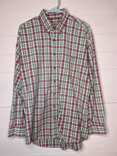Load image into Gallery viewer, Large King Ranch Mens Plaid Long Sleeve Button Up Shirt

