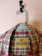 Load image into Gallery viewer, Large King Ranch Mens Plaid Long Sleeve Button Up Shirt
