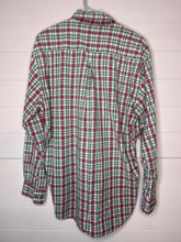 Load image into Gallery viewer, Large King Ranch Mens Plaid Long Sleeve Button Up Shirt
