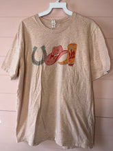 Load image into Gallery viewer, XL Bella Canvas Heathered Pink Western Punchy Cowgirl Short Sleeve Graphic T-Shirt
