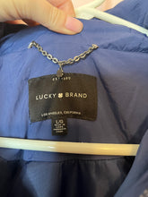Load image into Gallery viewer, Large Lucky Brand Navy Blue Thick Puffer Jacket
